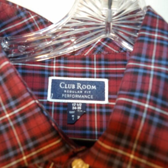 Club Room GUC Men's Button Down Shirt Sz 17.5 - Picture 3 of 4
